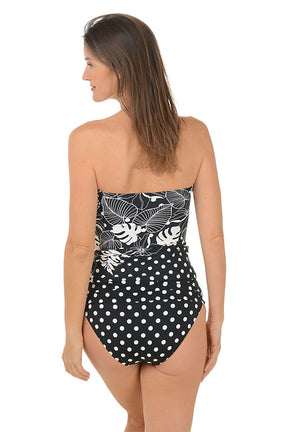 Double Trouble Bandeau Tankini Top