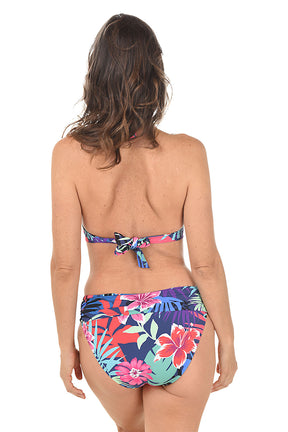Hawaiian Punch Ruffle Halter Bikini Top