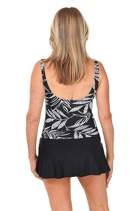 Midnight Reflections Skirted Swimsuit
