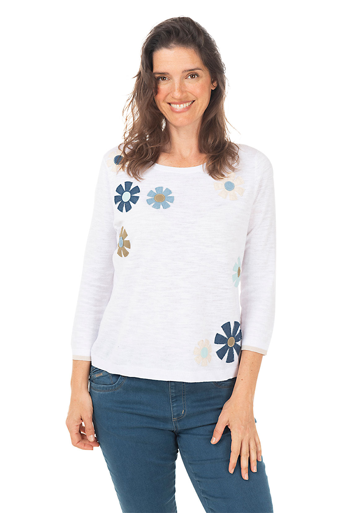 Floating Flowers Sweater