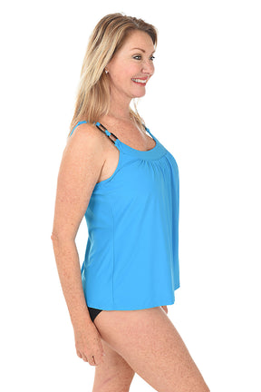 Solid Ring Detail Ultra Fit Tankini Top