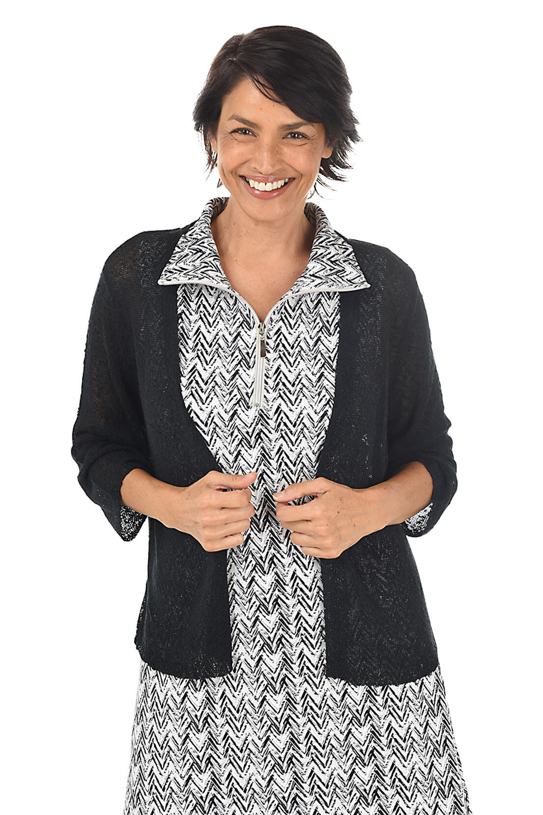 【Audire】Jane half-sleeve knit tops a676299.002