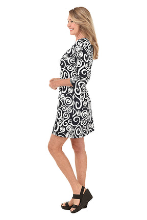 Dynamic Swirls UPF50+ Travel Dress