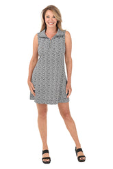 Ditsy Leopard UPF50+ Sleeveless Dress