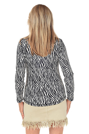 Bold Zebra UPF50+ Zip Front Jacket