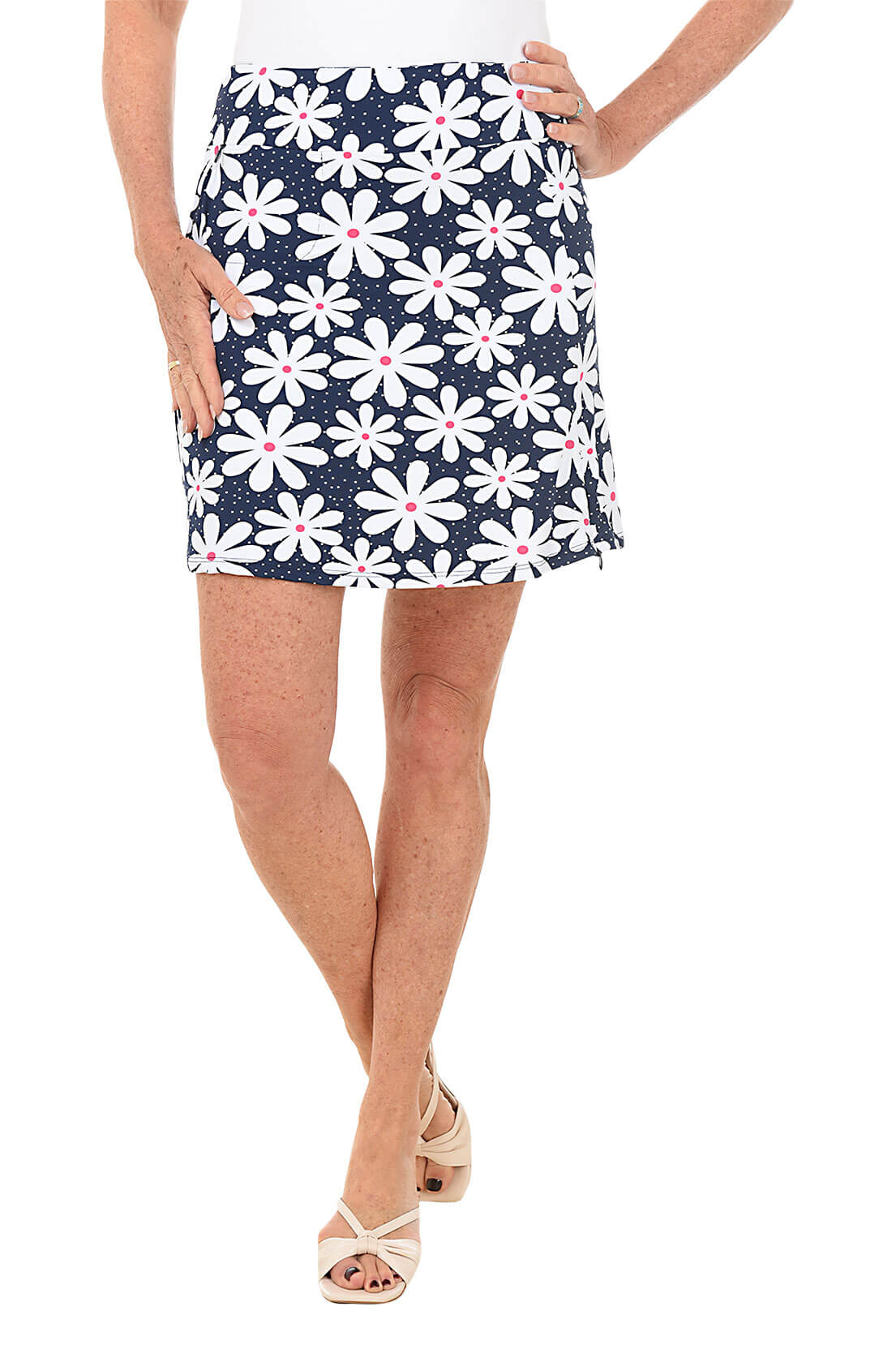 Daisy Dots UPF50+ Pull-On Skort