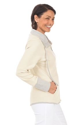Stone Reversible Zip-Front Jacket