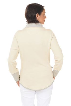Stone Reversible Zip-Front Jacket