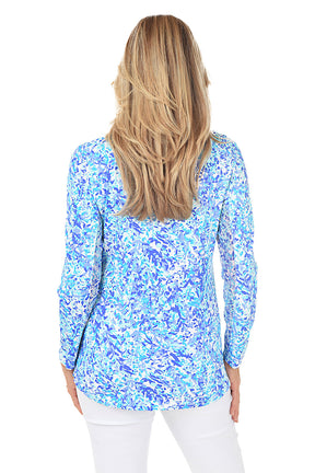 Climbing Vines Cooling UPF50+ Mock Neck Top