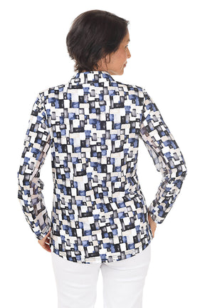 Neutral Cubes Cooling UPF50+ Mock Neck Top