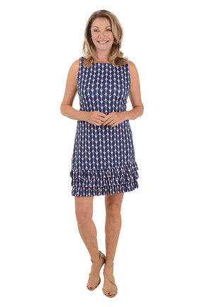 Martini Glass Cooling UPF50+ Ruffle Dress