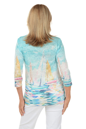 Regatta Jeweled Knit Top