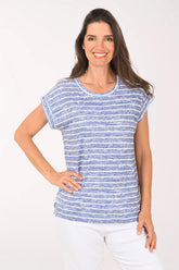 Striped Space Dye Tee