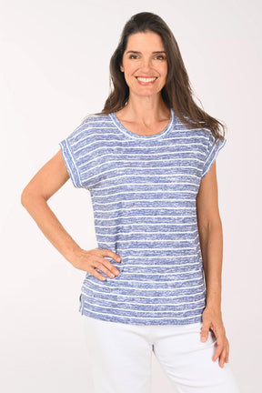 Striped Space Dye Tee