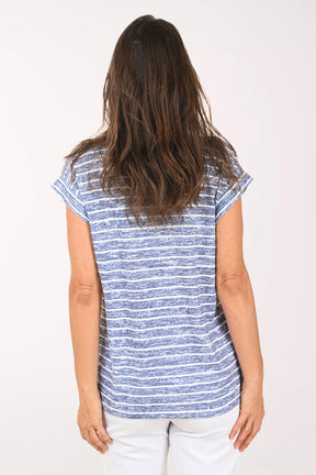 Striped Space Dye Tee