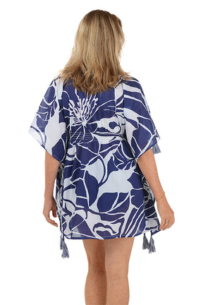 Fleur Tasseled Poncho Cover-Up
