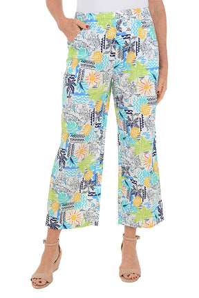 Grecian Coast Resort Crop Pant