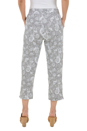 Batik Shell Pull-On Capri Pant