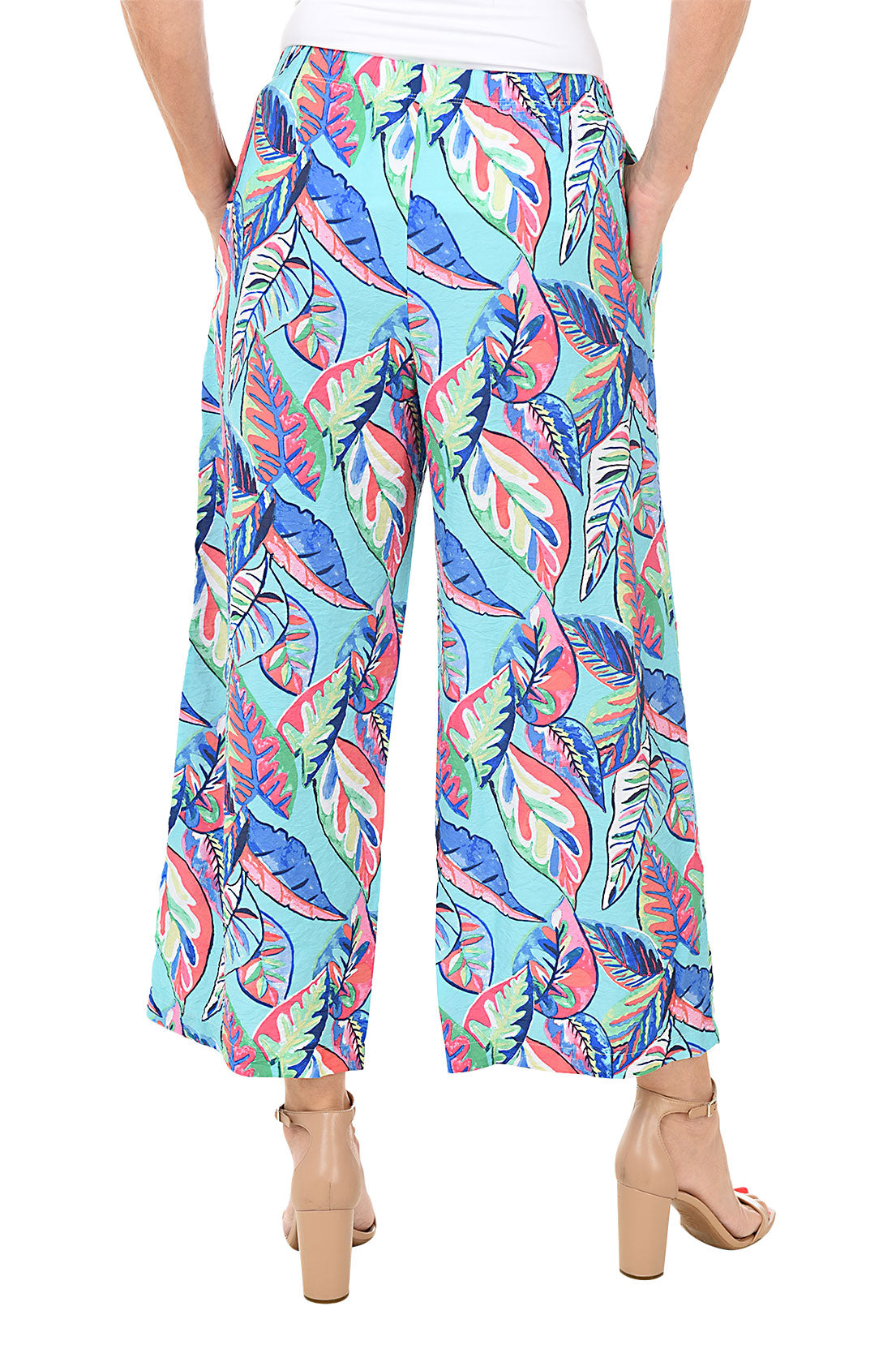Painted Leaves Pull-On Easy Pant