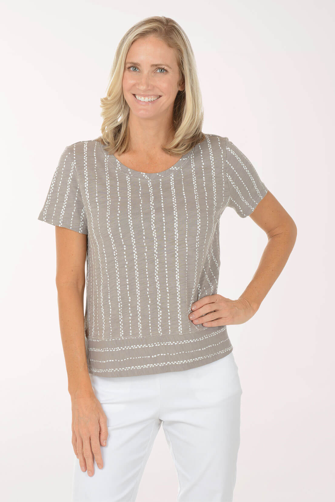 Dockside Stripe 100% Cotton Boxy Tee | Escape by Habitat