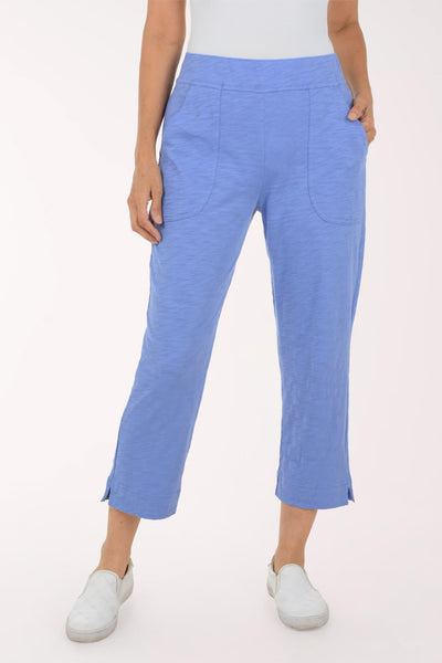 Pull-On Cotton Slub Knit Capri Pant | Escape by Habitat