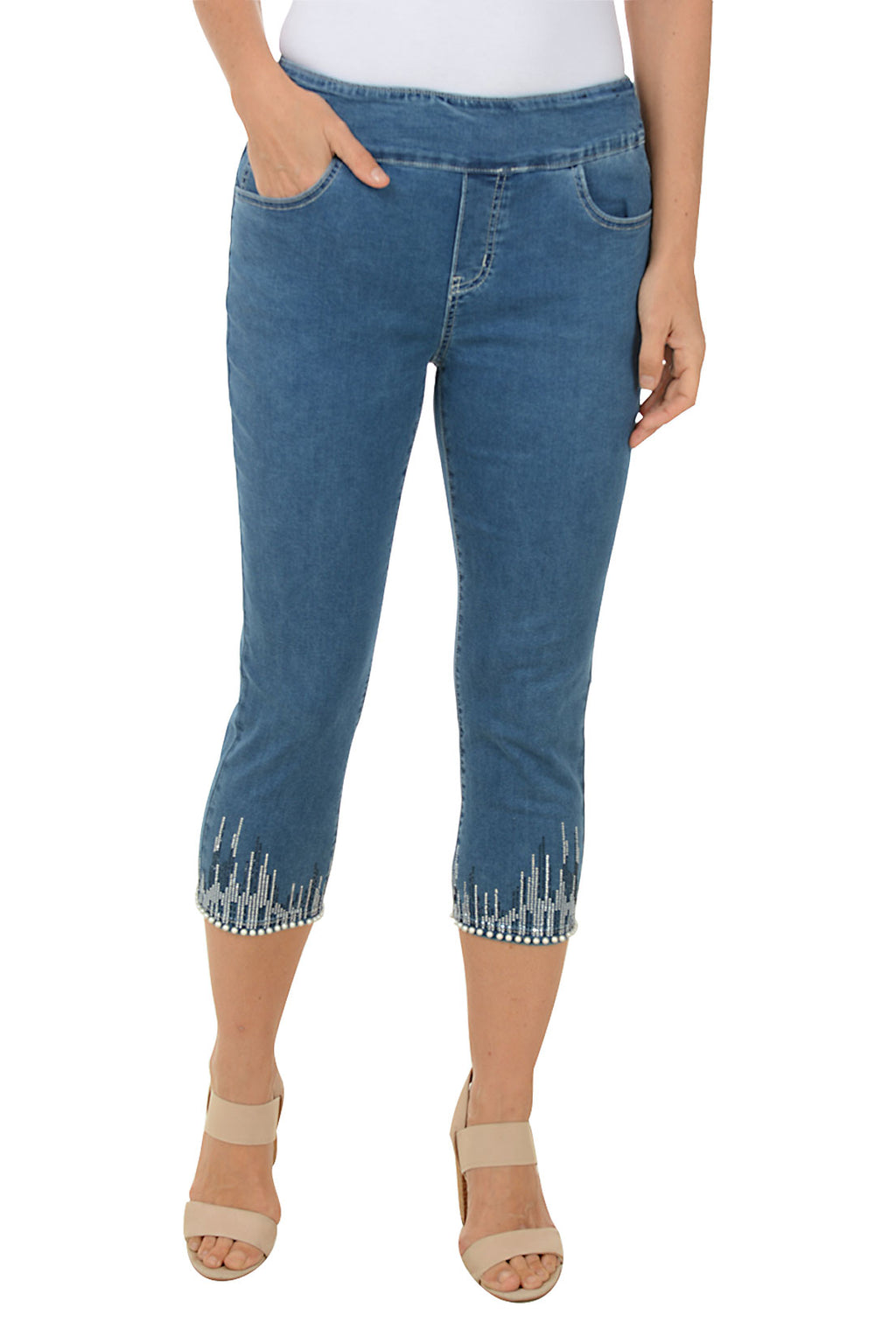 【Raucohouse】Bray capri denim pants Raucohouse】Bray capri denim pants