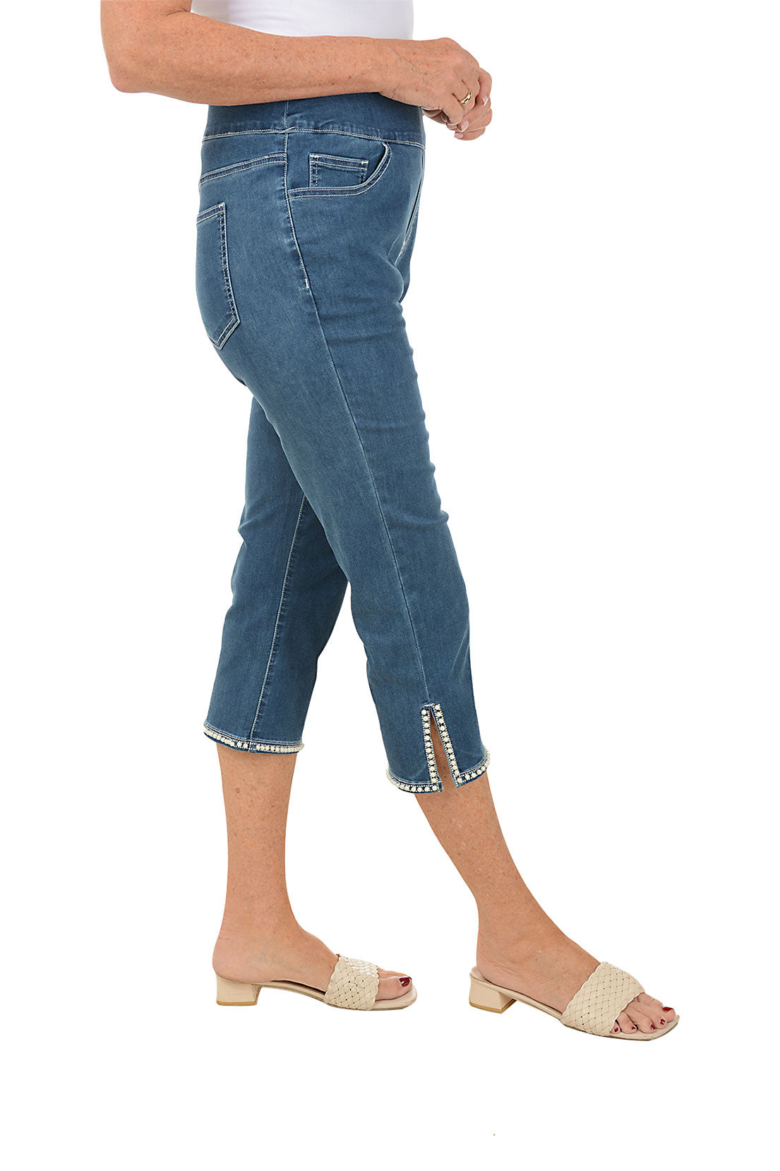 PERSTEPのAge 5PK Denim Pants New 2025 purple Brand Men's Spash-INK Personality Fashion