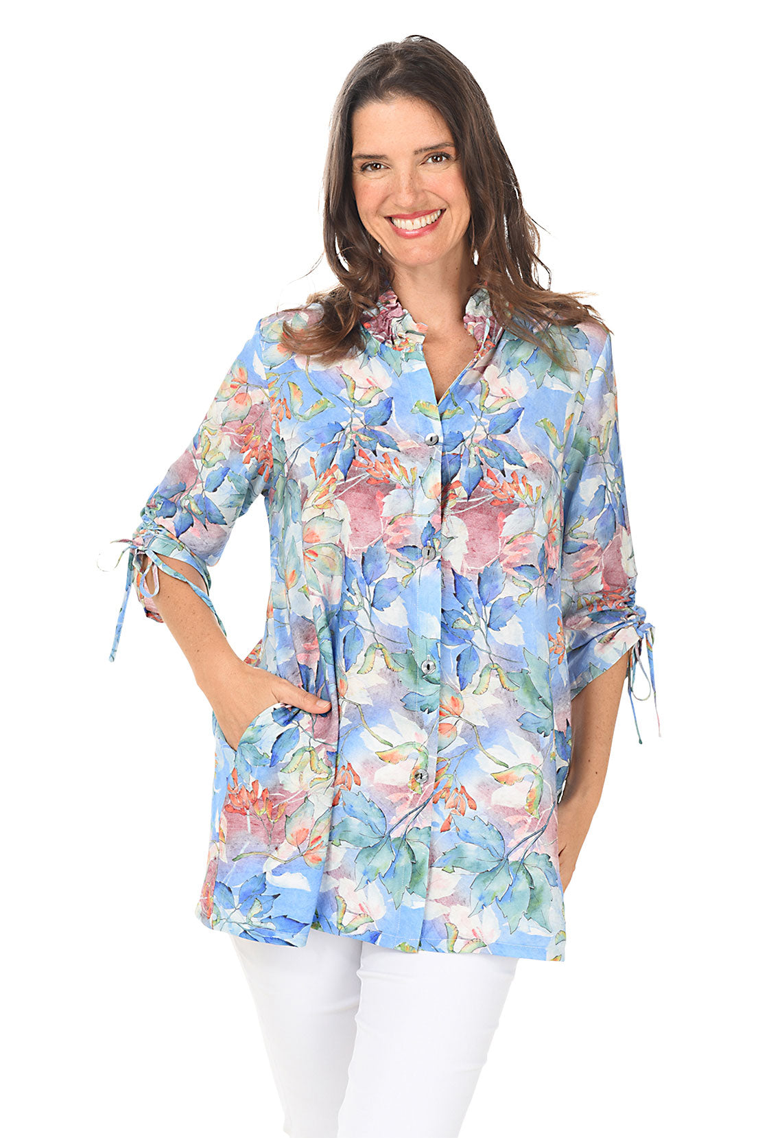 Maple Tree Button-Front Shirt