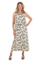 Tiger Lilies Popover Sleeveless Maxi Dress