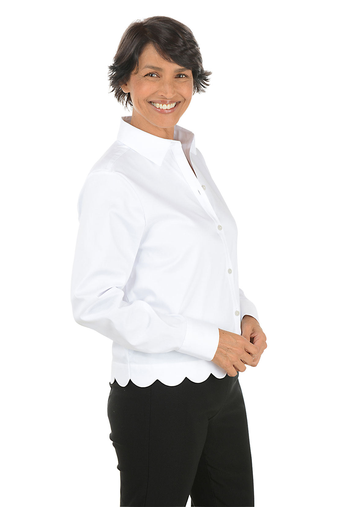 Scalloped Scarlett Shirt