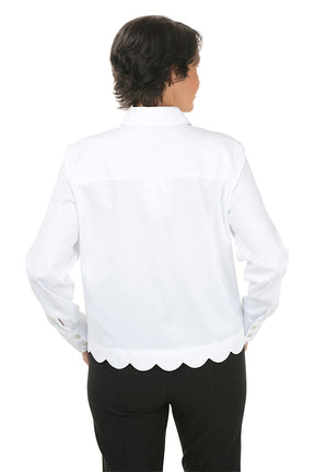Scalloped Scarlett Shirt