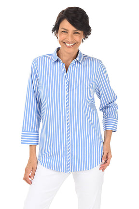 Charlie Candy Striped Button-Front Shirt