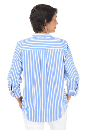 Charlie Candy Striped Button-Front Shirt