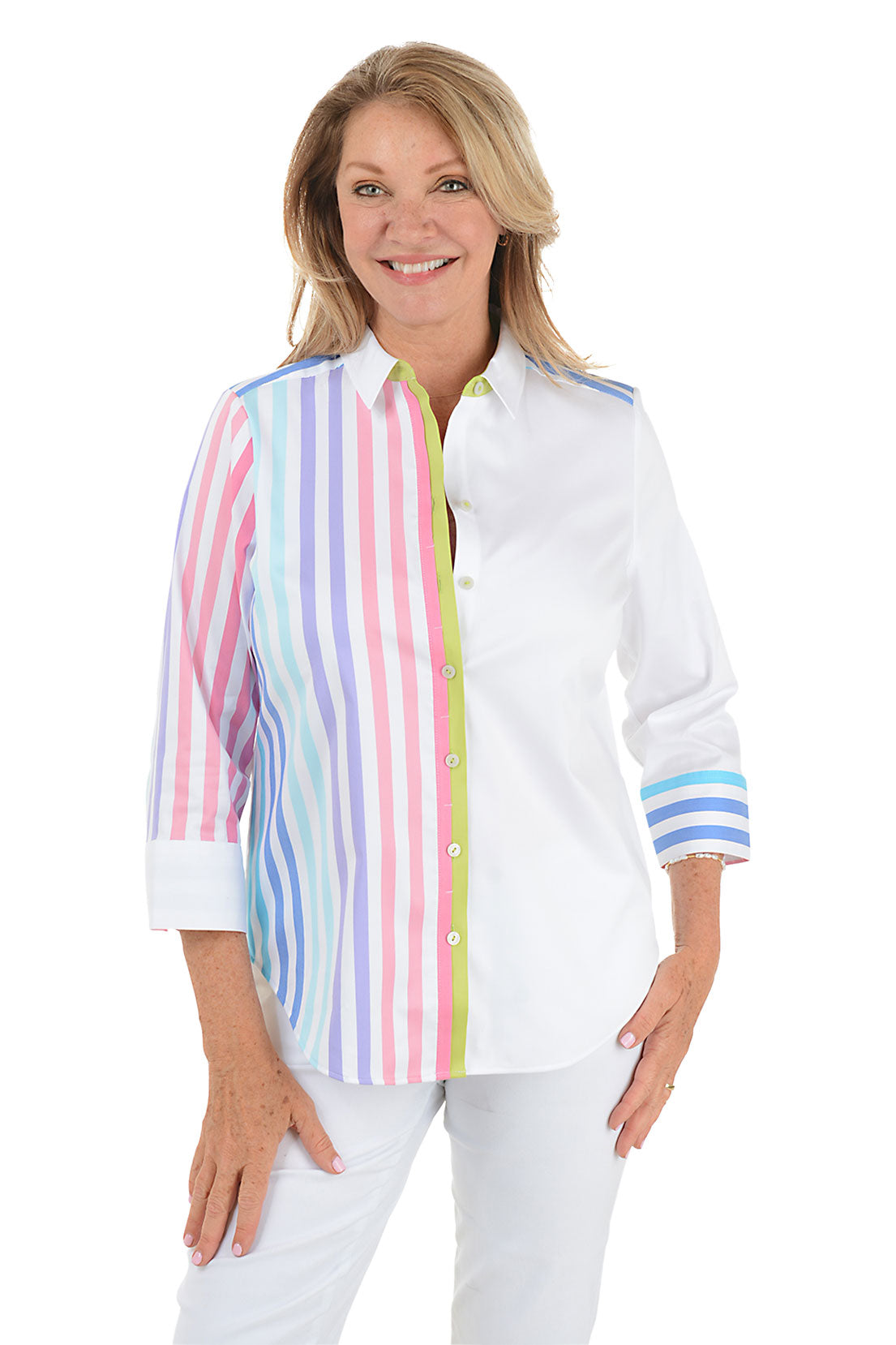 Rainbow Striped Charlie Shirt