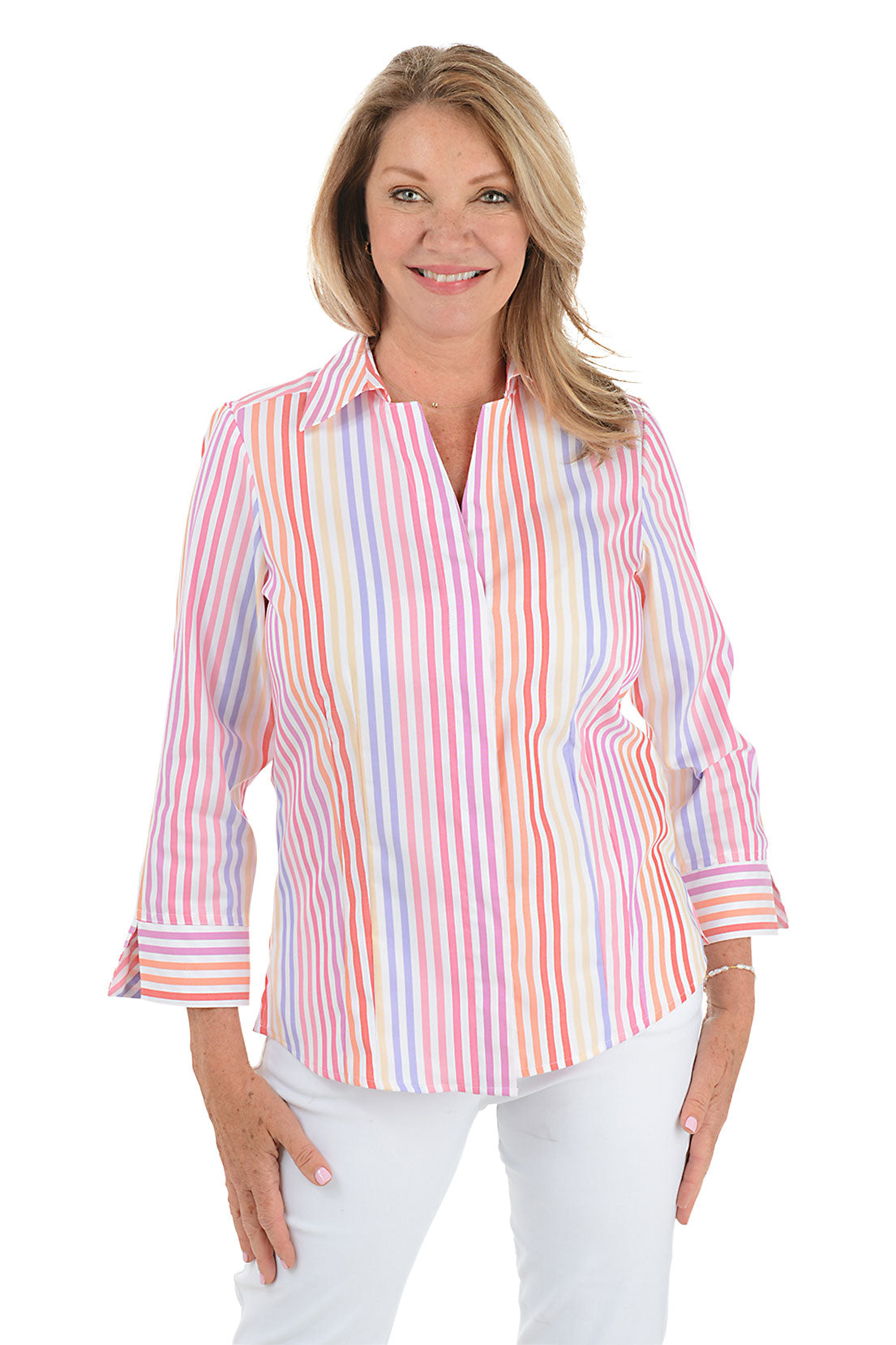 Pink Striped Taylor Button-Front Shirt