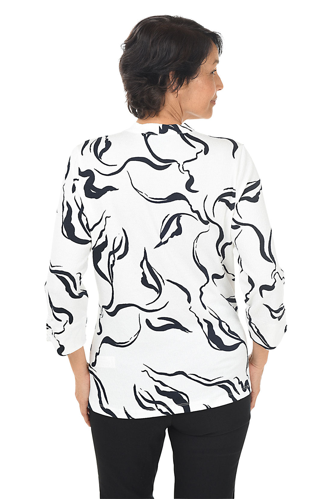 Squiggle V-Neck Top