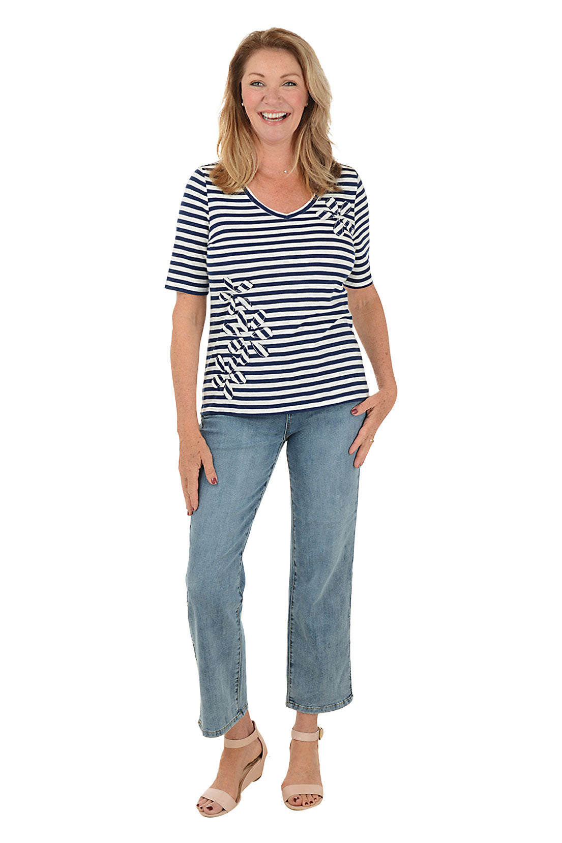 Pearl Straight Leg Denim Ankle Pant