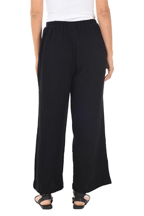 Pull-On Bubble Gauze Ankle Pant