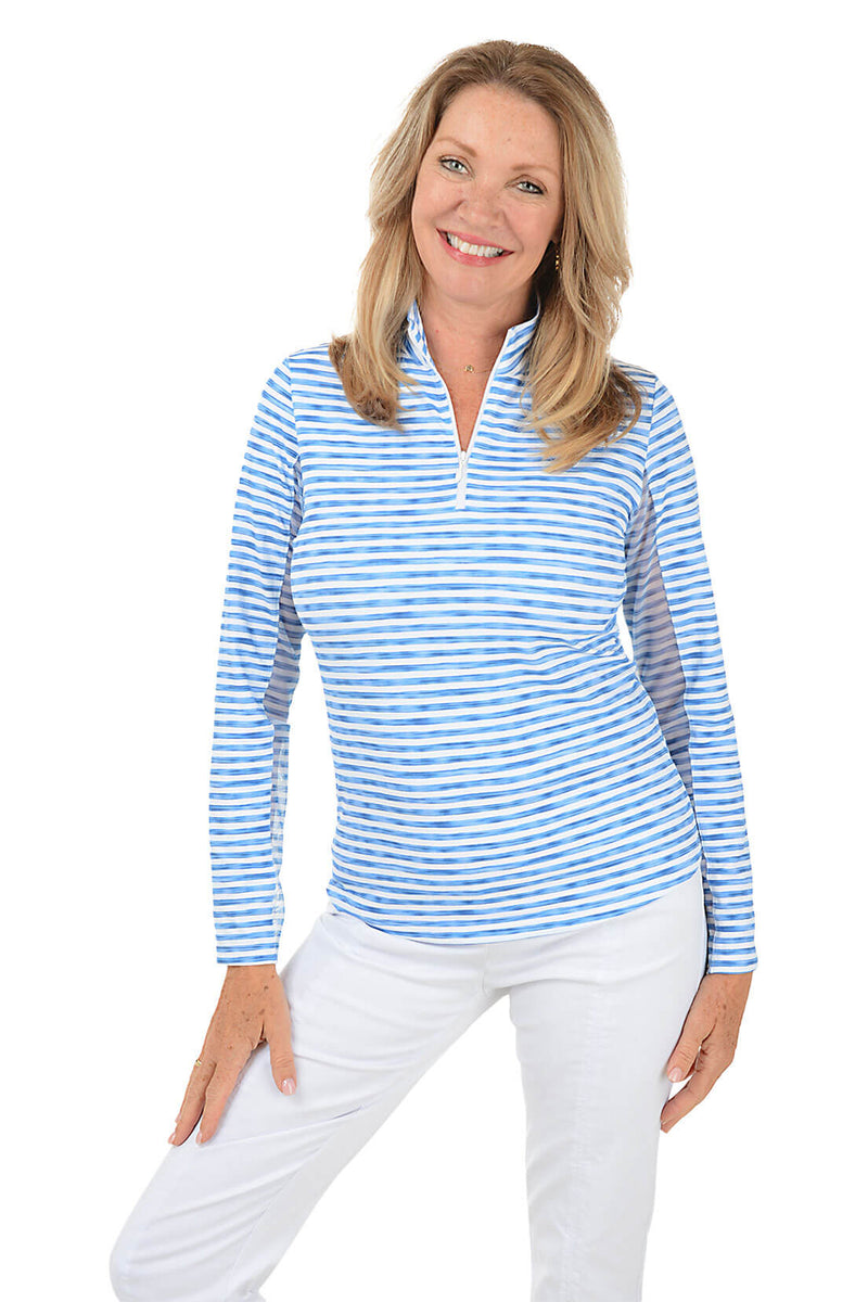 Landon Stripe UPF50+ Sun Shirt