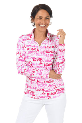 Breast Cancer Awareness Ribbons UPF50+ Sun Shirt
