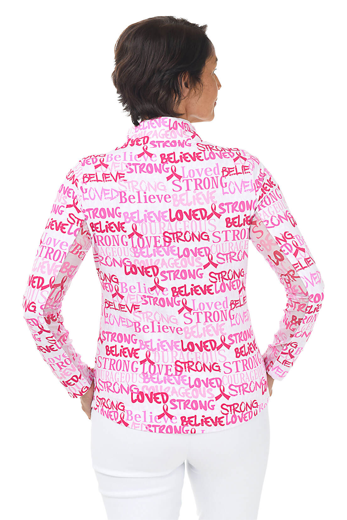 Breast Cancer Awareness Ribbons UPF50+ Sun Shirt