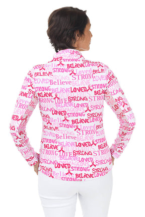 Breast Cancer Awareness Ribbons UPF50+ Sun Shirt