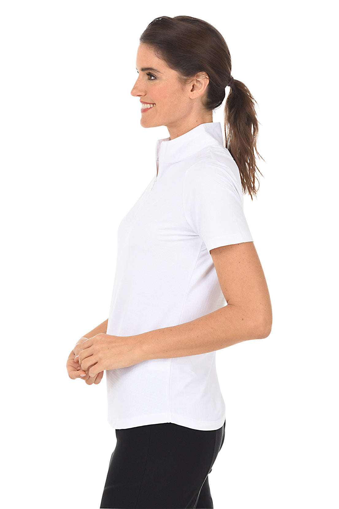Short Sleeve Mock Neck UPF50+ Sun Shirt