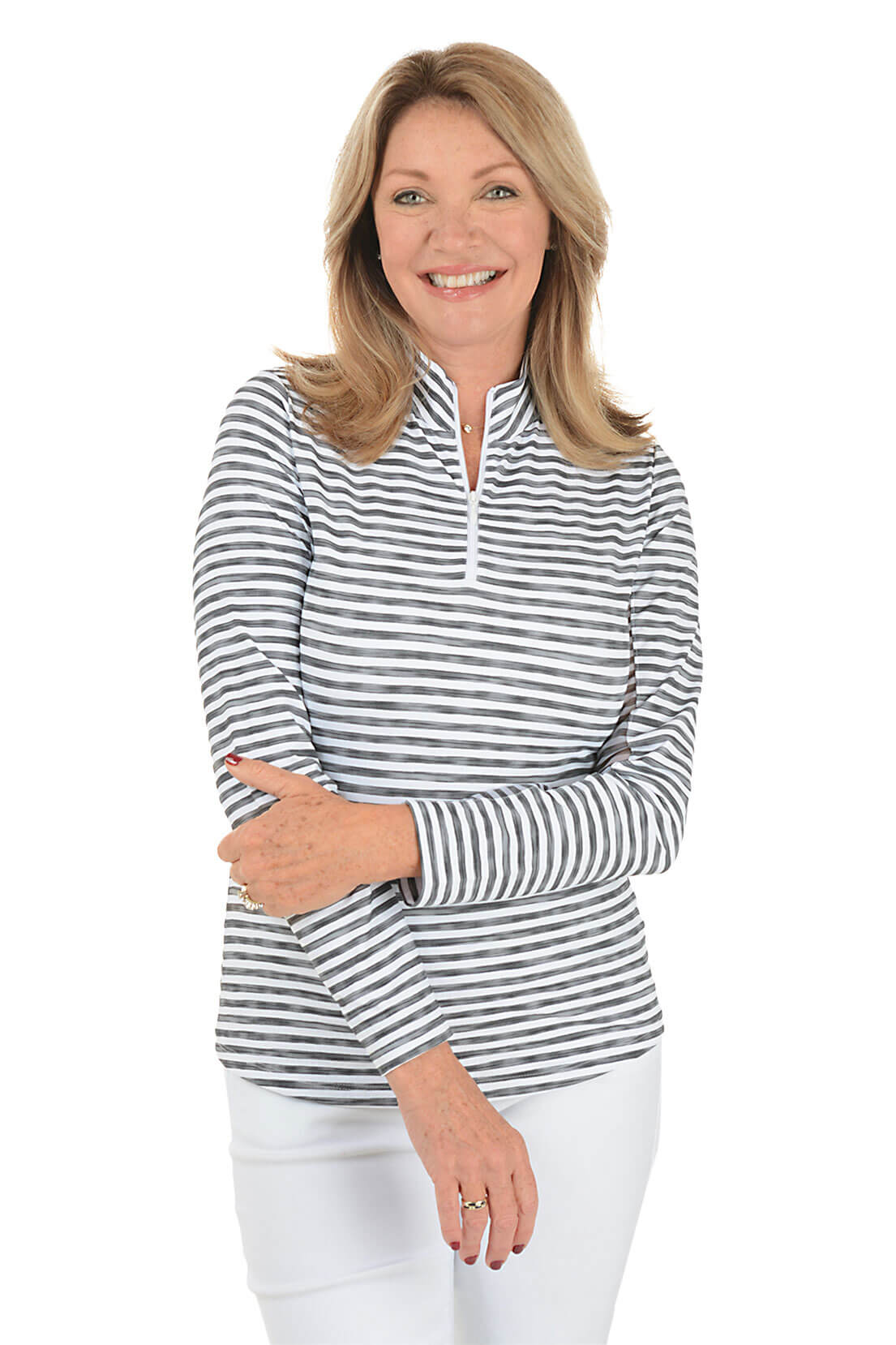 Landon Stripe UPF50+Sun Shirt