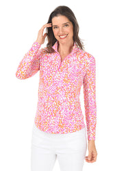 Pink Naomi Speckled UPF50+ Sun Shirt