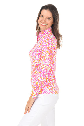 Pink Naomi Speckled UPF50+ Sun Shirt