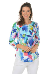 Charlotte Slub Knit Curved Hem Top