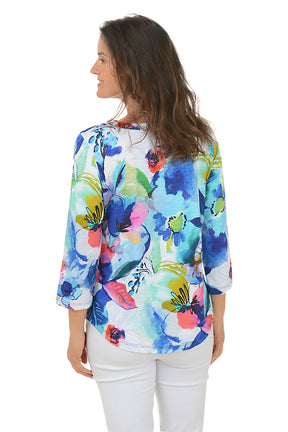 Charlotte Slub Knit Curved Hem Top