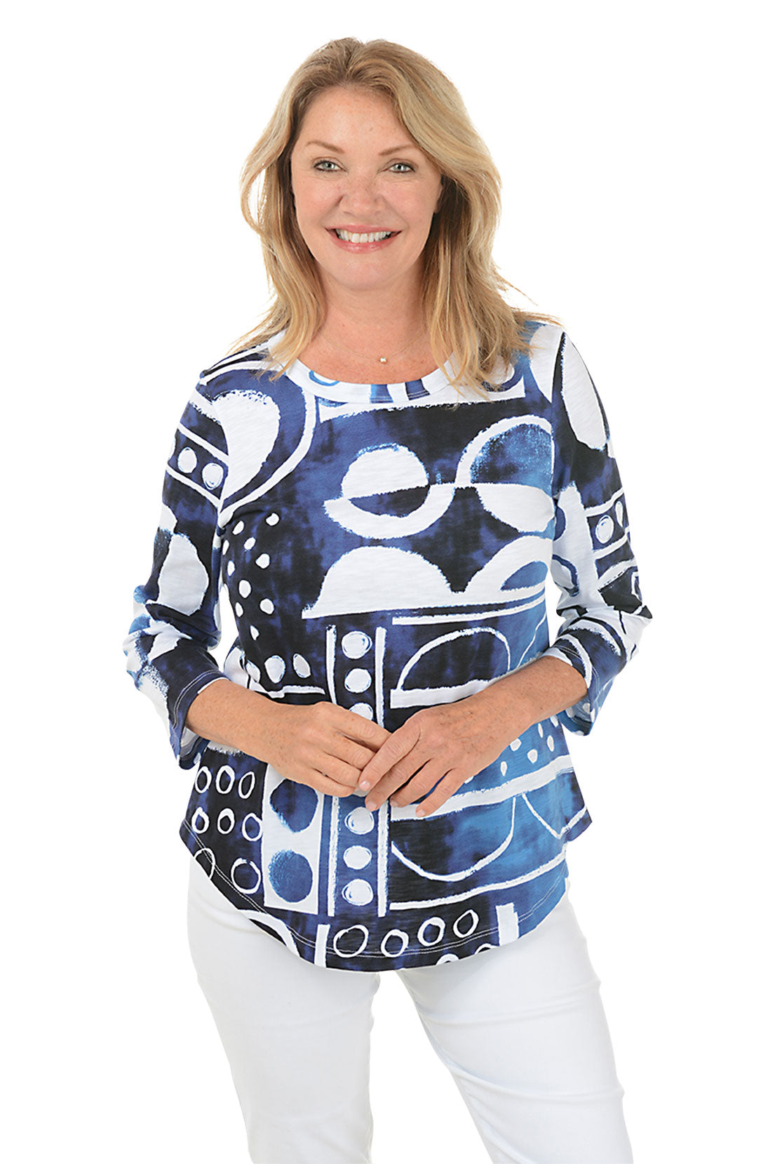 Dottie Slub Knit Curved Hem Top