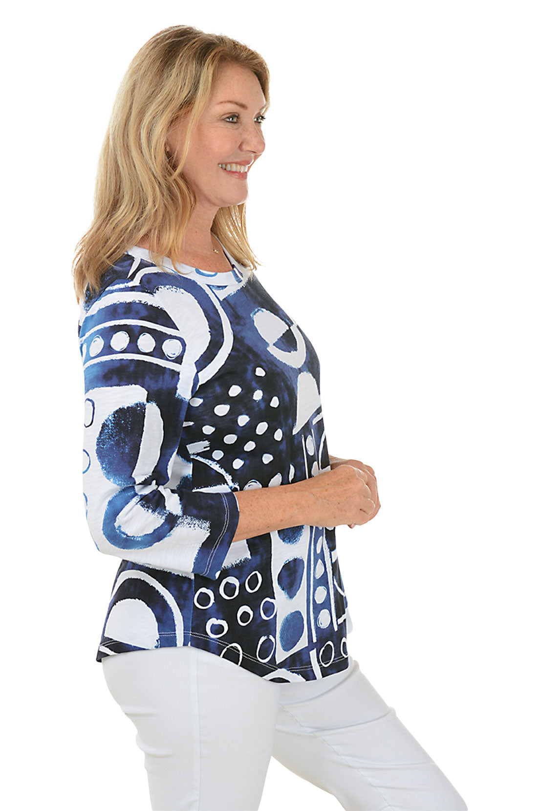 Dottie Slub Knit Curved Hem Top